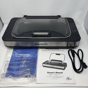 Power XL Indoor Smokeless Grill SMG-01 With Manuals *Read Desc*